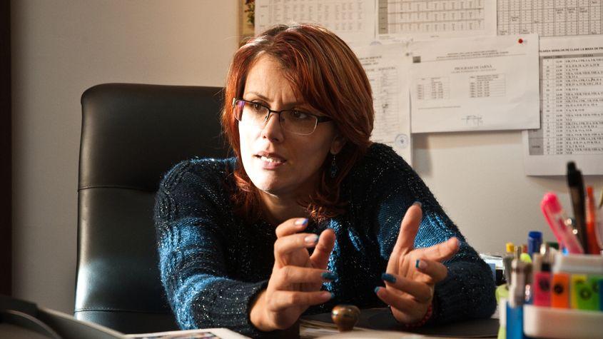 Cosmina Cazan, directoarea Școlii Speciale.