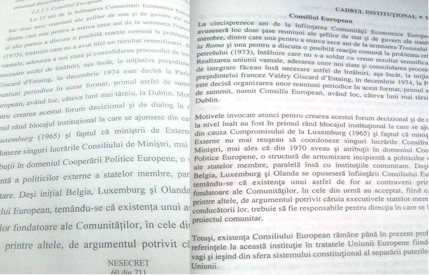 Pagina 60 din teza lui Pandele a fost copiată de la pagina 55 din Enciclopedia Uniunii Europene.