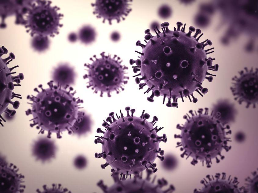 Reconstituire computerizată a virusului gripal H1N1. Foto: Dreamerb / Dreamstime.com