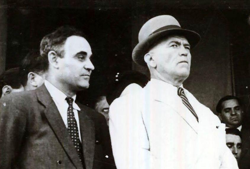 Gheorghiu-Dej și Petru Groza, într-o imagine din 1946. Fototeca IICCMER (c)