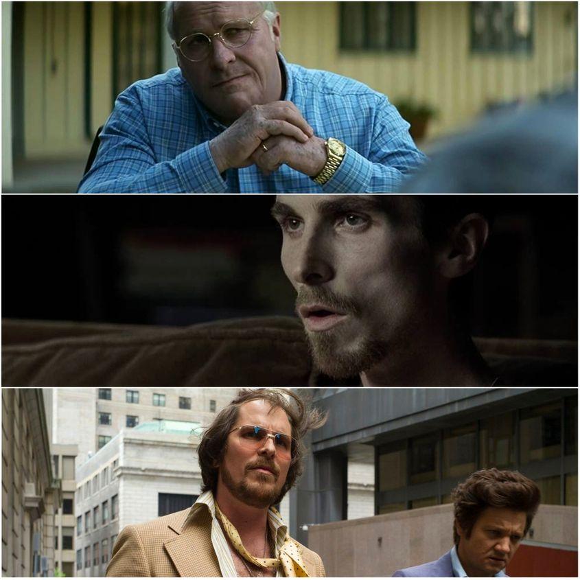 Sub masca lui Dick Cheney, Christian Bale își continuă seria transformărilor fizice șocante, cum au fost cele din „Mașinistul” (2004) și „American Hustle” (2013). Anul acesta, el este unul dintre favoriții categoriei „cel mai bun actor în rol principal” de la Oscaruri.