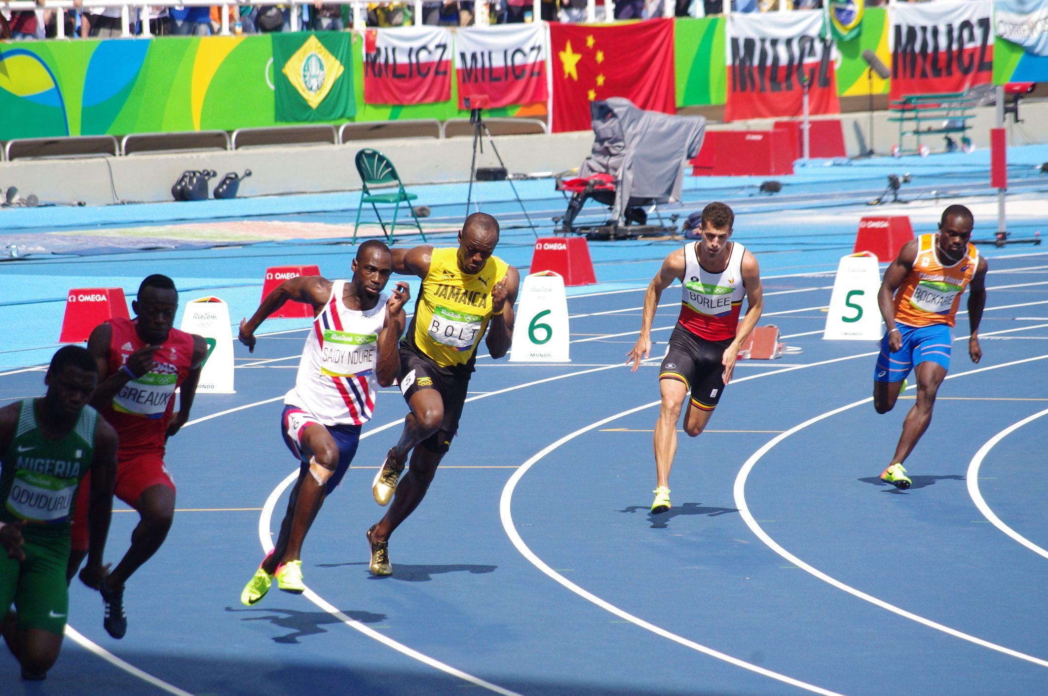 Usain Bolt la Olimpiada de la Rio, 2016 © Leszek Wrona | Dreamstime.com