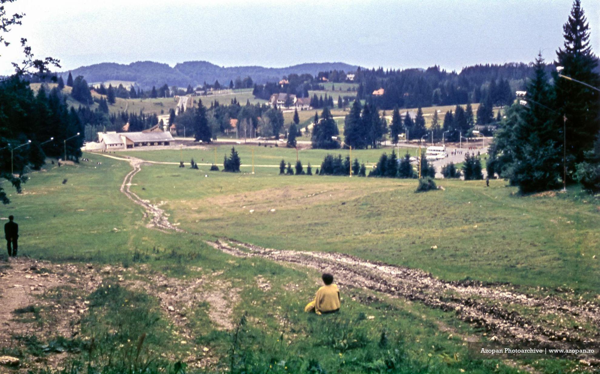 Panoramă din Poiana Brașov, 1974. Foto: Azopan.ro (c)