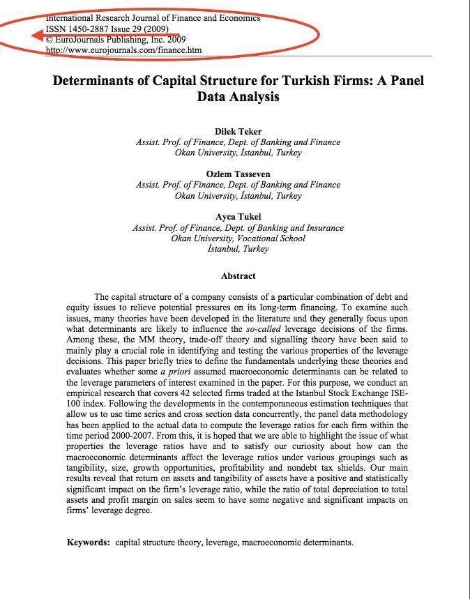 Prima pagină a articolului scris de cercetătorii turci.