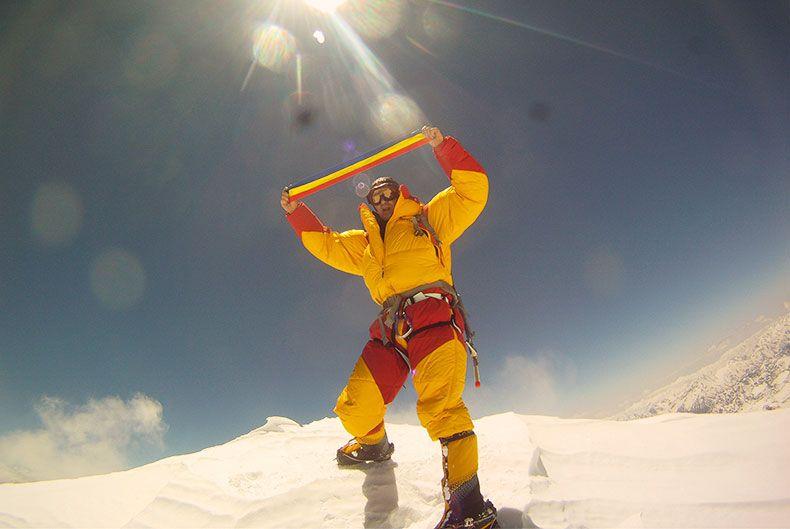 Horia Colibăşanu, pe Everest. Foto: Arhiva personală