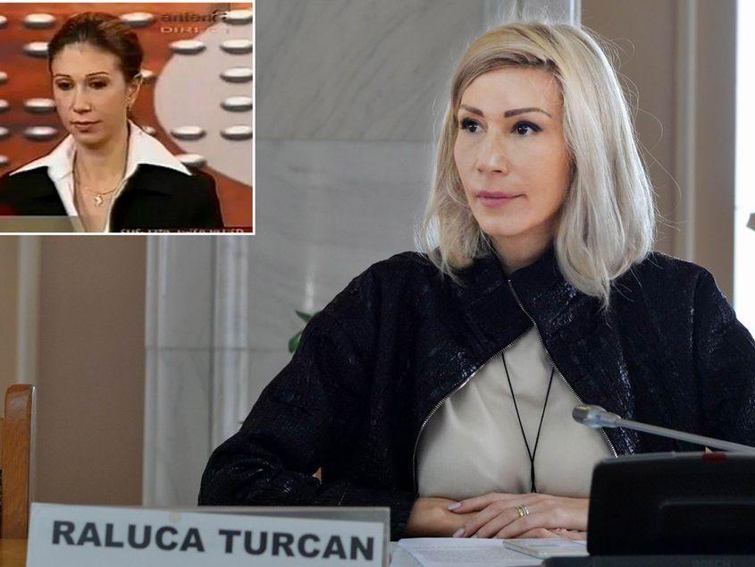 ATUNCI ŞI ACUM. Raluca Turcan şi-a făcut mai multe operaţii estetice în ultimii ani. Foto: Lucian Muntean / Medalion: Captură tv Antena 1