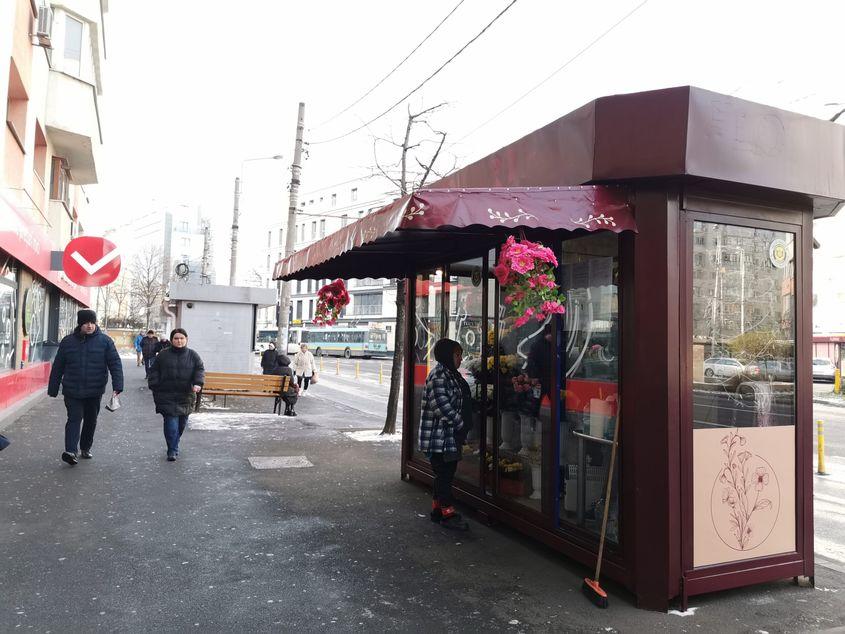Pe 12 ianuarie, poliția sectorului 2 a închis o florărie care opera de 40 de ani pe Calea Moșilor. Foto: Miriam Țepeș