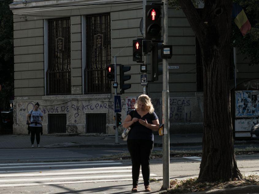 Trecere de pietoni din Timişoara. Foto: Mircea Gherase 