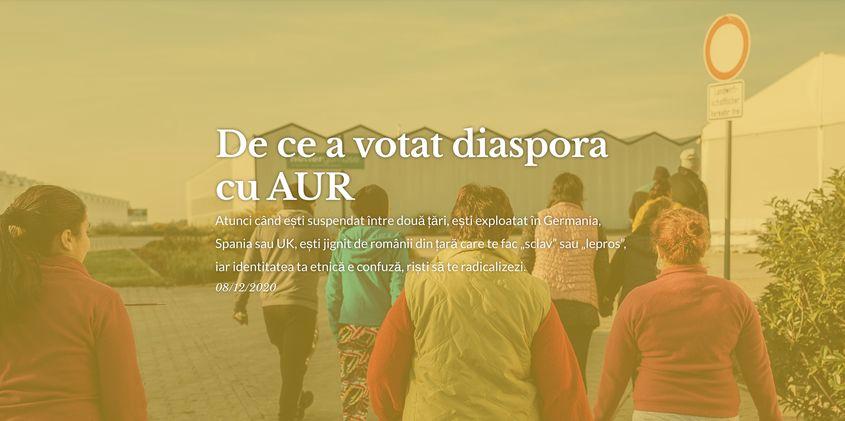 Screenshot <a target="_blank" rel="noreferrer noopener" href="https://teleleu.eu/de-ce-a-votat-diaspora-cu-aur/" target="_blank"><strong>Teleleu.eu/de-ce-a-votat-diaspora-cu-aur</strong></a>
