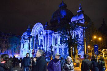 Palatul CEC, una dintre clădirile emblematice de pe Calea Victoriei,  este și în acest an un punct de atracție al festivalului.