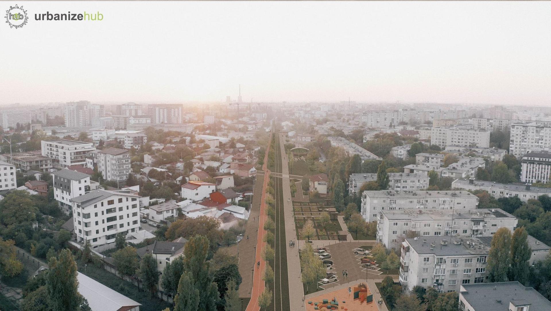 Secțiunea inițială a proiectului cuprinde atât o pistă de biciclete, linia presupusului tren metropolitan care s-ar mișca cu viteză redusă, cât și spații utilizate în comun sau dedicate diferitelor activități. Locuitorii au cerut și parcări. Randări: Urbanize Hub