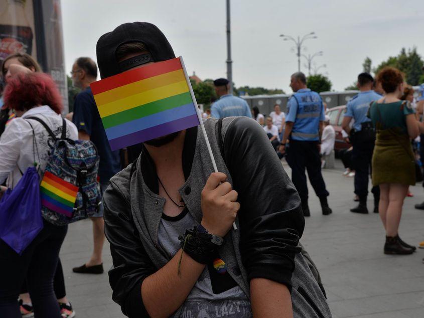 Imagine de la o manifestaţie a comunităţii LGBT. Foto: Lucian Muntean