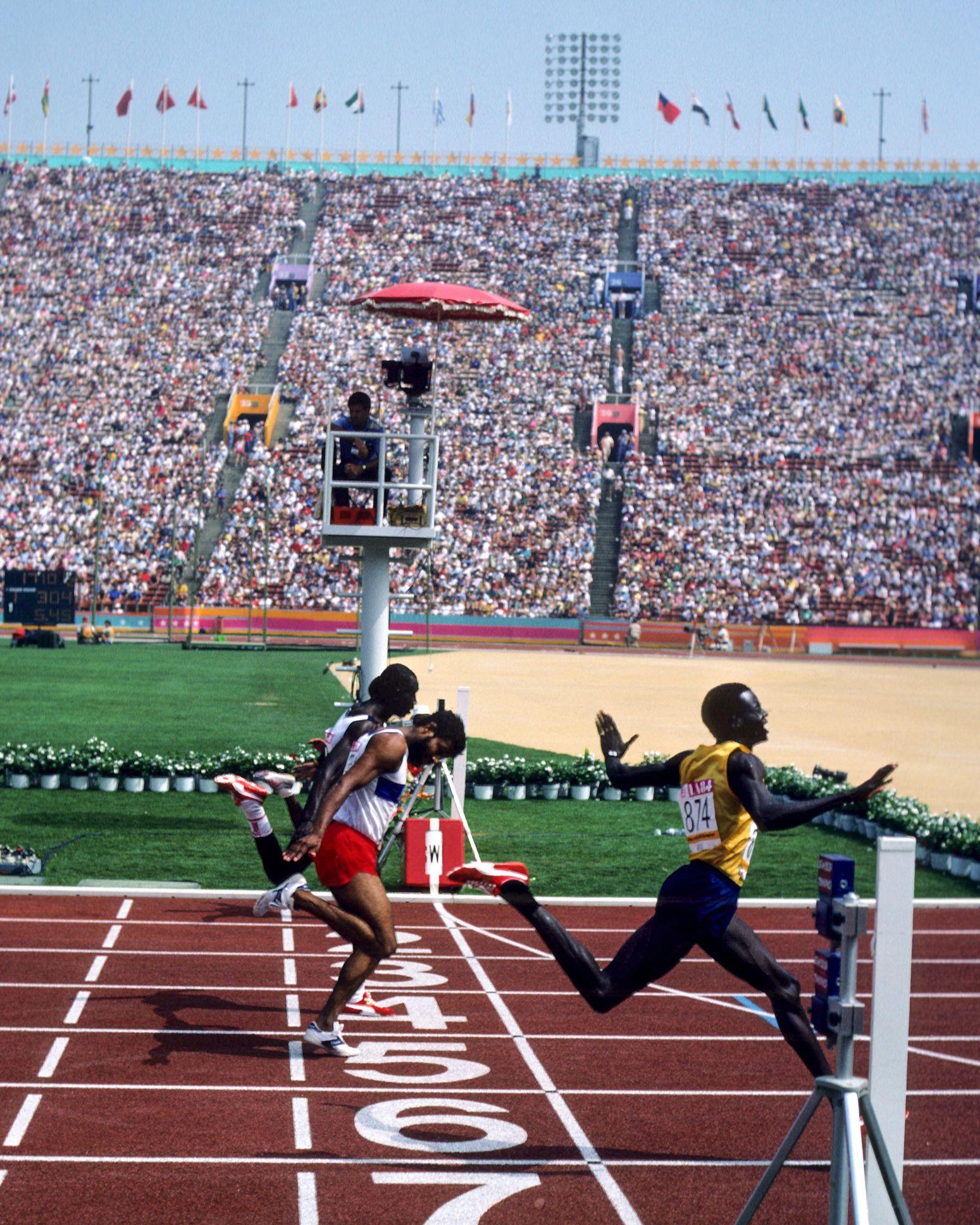 Alergători la Jocurile Olimpice din Los Angeles, 1984 © Jerry Coli | Dreamstime.com