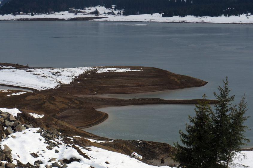 Lacul Colibița în februarie 2019. Foto: Voicu Bojan