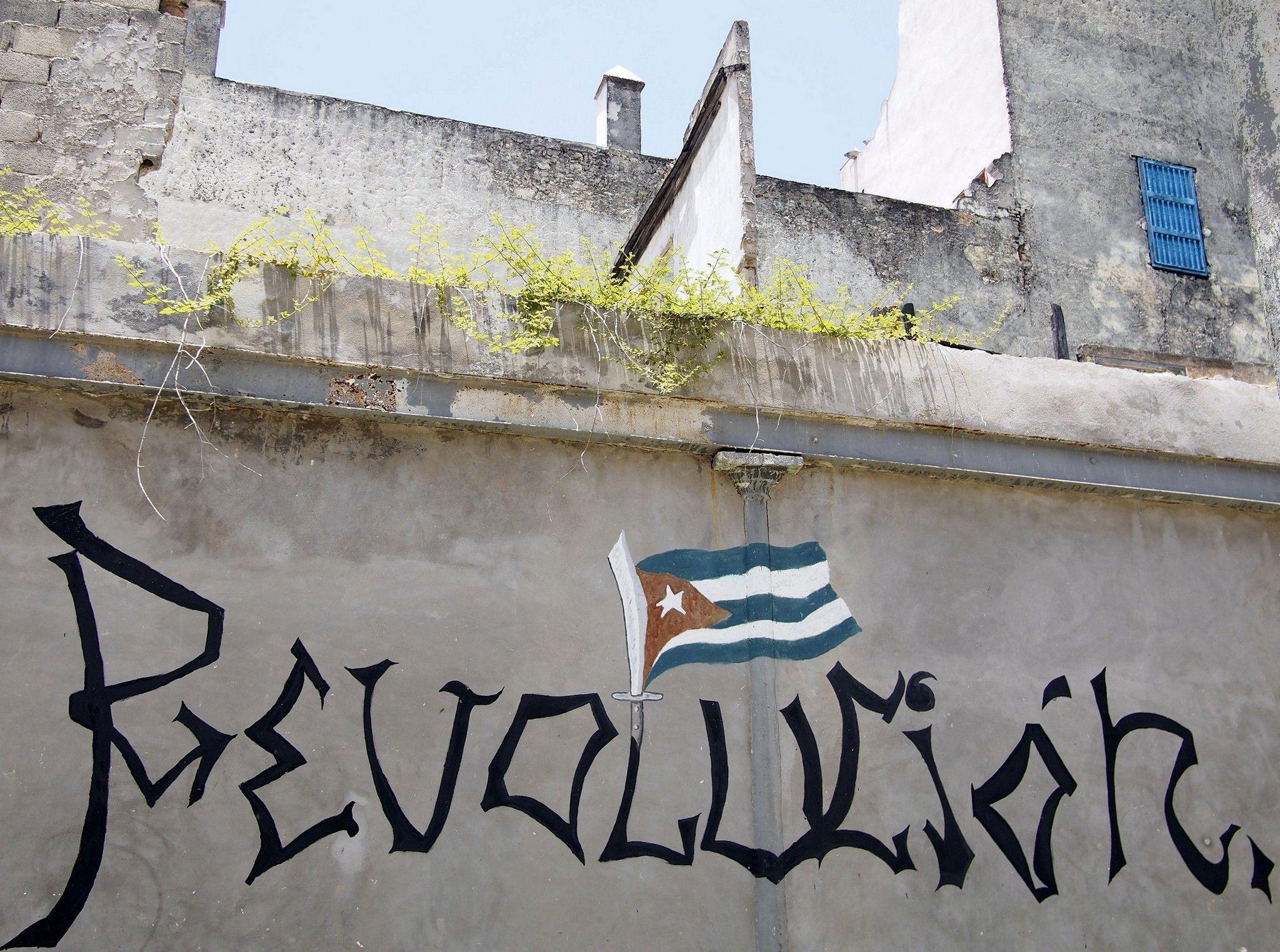 Graffiti în Havana veche