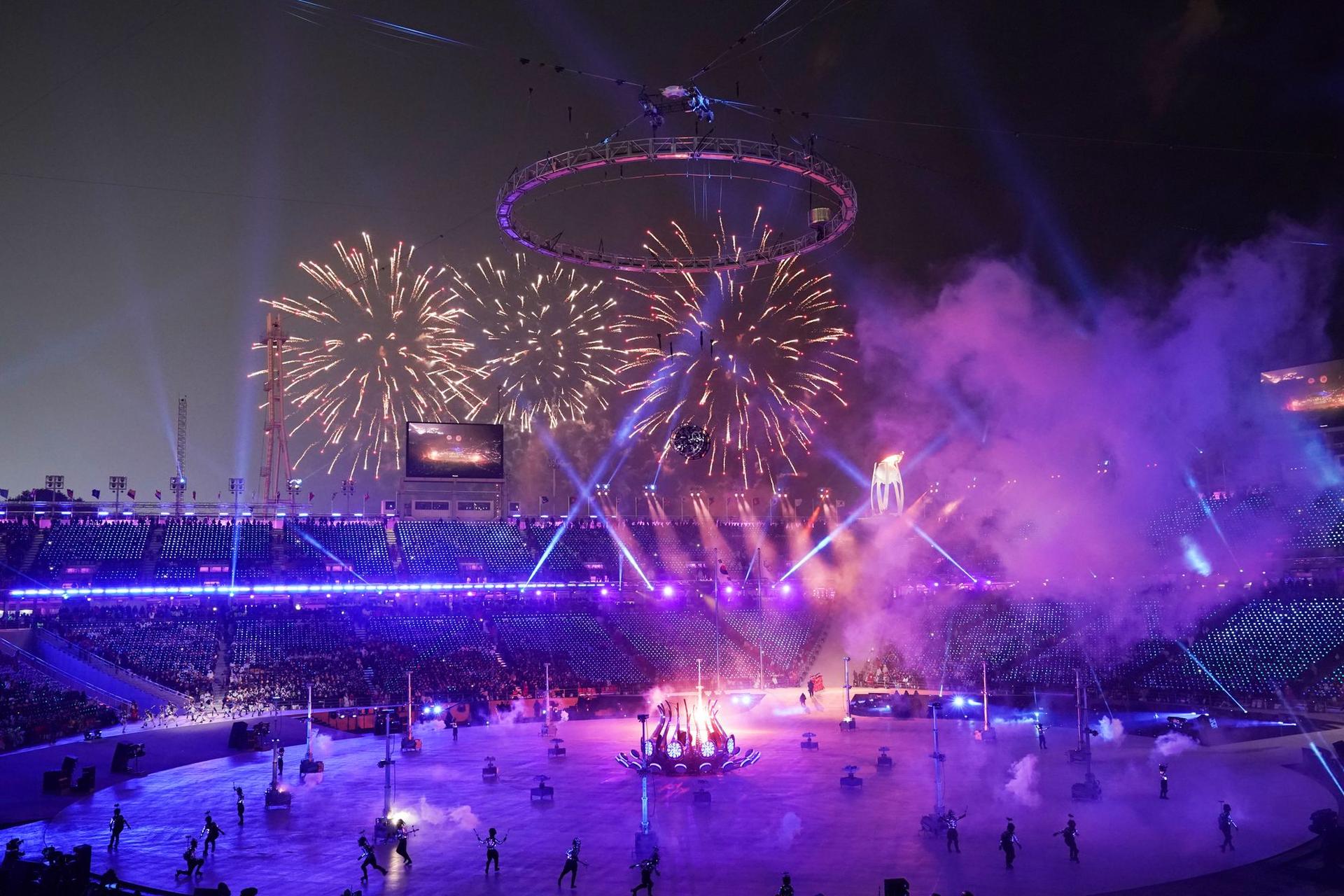 Ceremonia de deschidere a Jocurilor Olimpice de Iarnă din Coreea de Sud, 2018 © Zhukovsky | Dreamstime.com