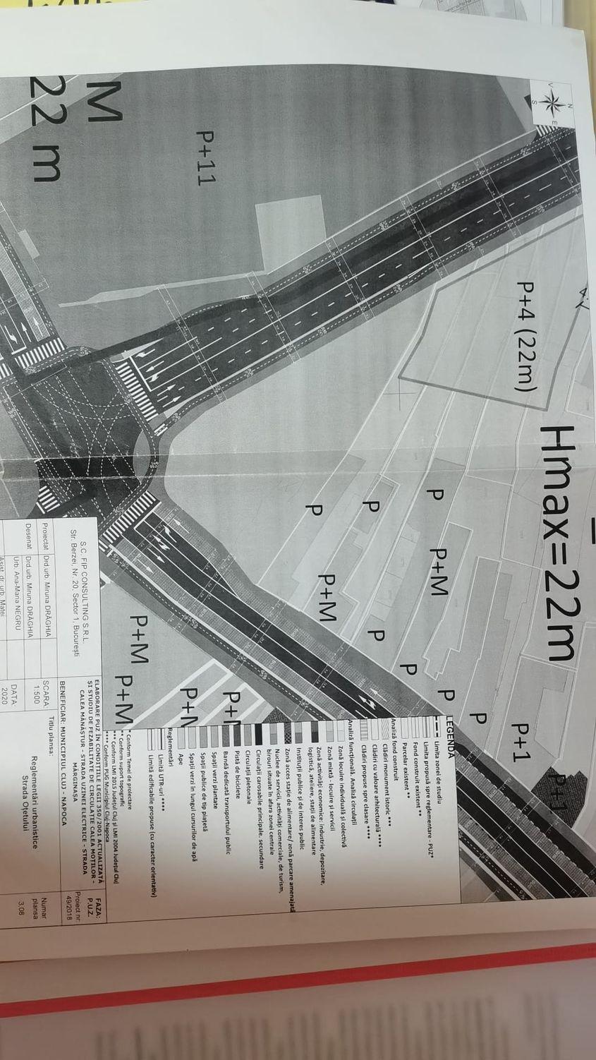 Pe terenul care aparține curților aferente proprietăților listate pentru expropriere, apărea în 2020, un bloc cu 4 etaje, P+4 (în partea din dreapta sus a imaginii).