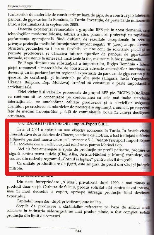 Pagină din volumul „Turda – Istorie și contemporaneitate”, de Eugen Gergely. Sursa: http://ana-maria-catalina.blogspot.ro