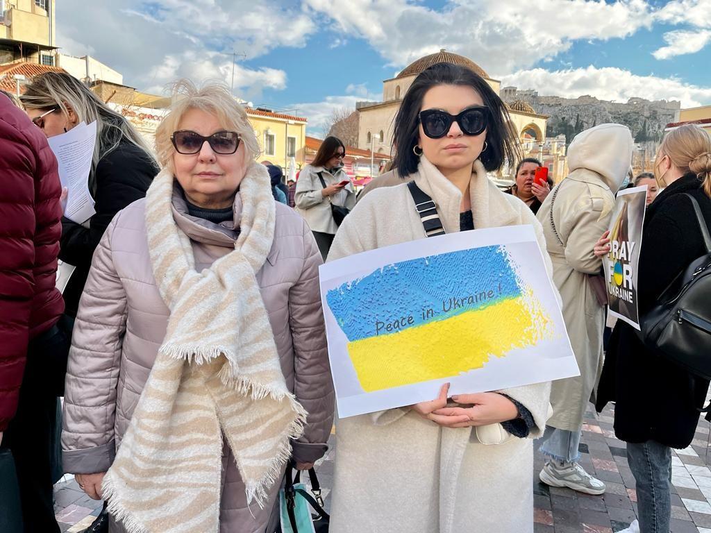 Luba, right, with her mother