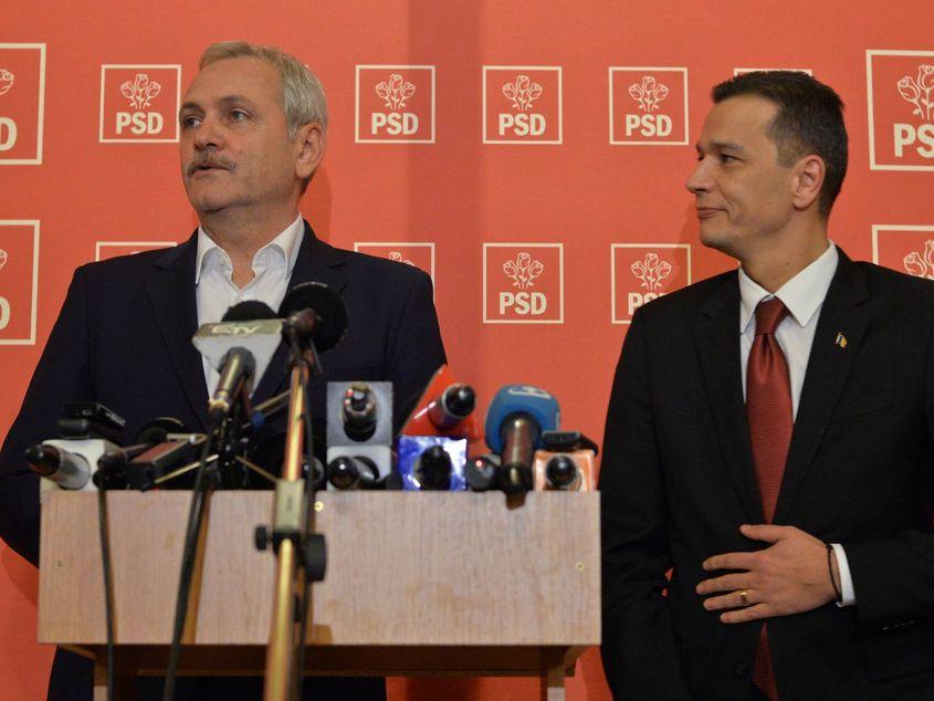 Liviu Dragnea a bifat, în 2017, o premieră: a fost primul şef de partid care şi-a demis, prin moţiune de cenzură, propriul premier. Foto: Lucian Muntean