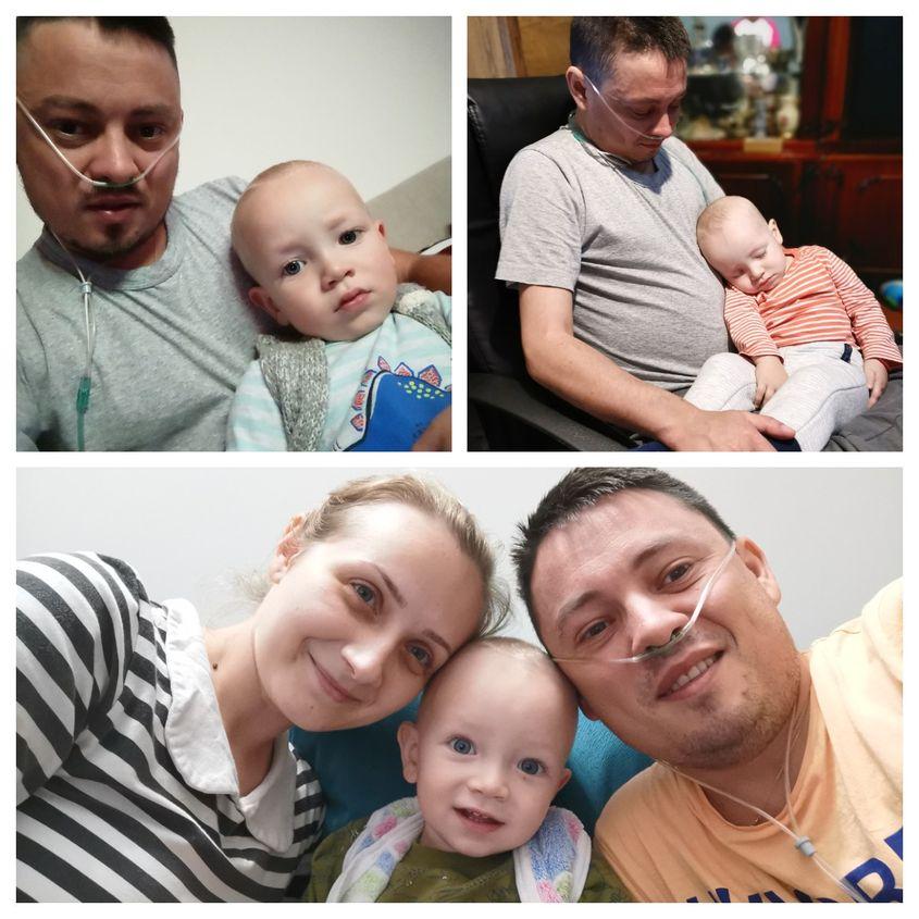 Ionuț și familia lui. Foto Facebook "Alături de Ionuț Anghel"