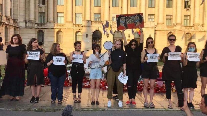 Protest împotriva cazului Caracal. Foto: Centrul FILIA