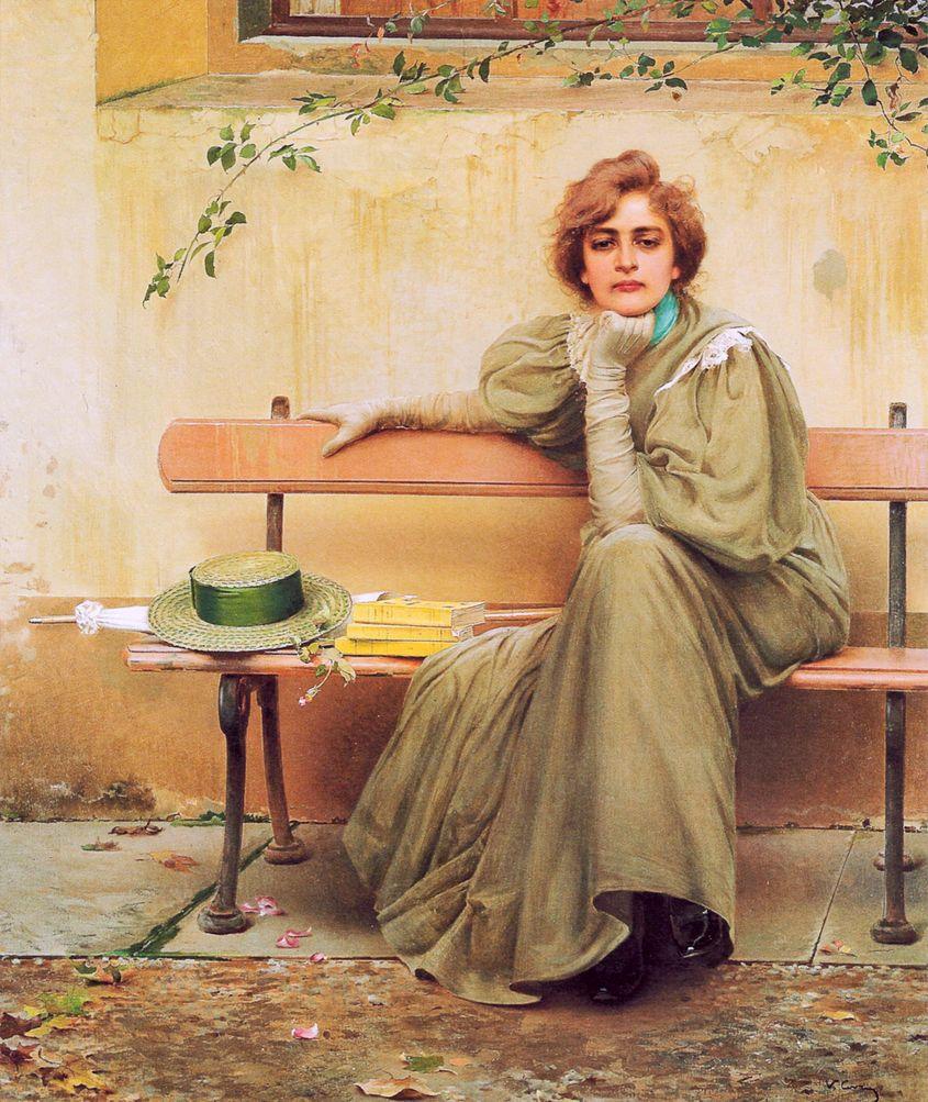 "Vise", de Vittorio Matteo Corcos (1896), lucrarea pe care au primit-o utilizatorii aplicației DailyArt luni, 22 ianuarie. Sursa foto: wikimedia.org