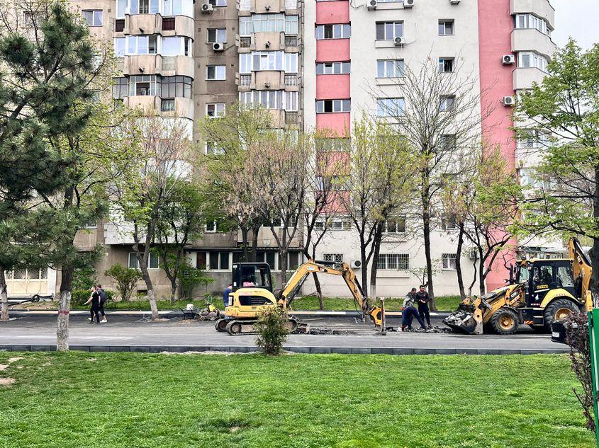 Zonă în construcții din apropierea Parcului Sebastian, sector 5. Foto: PressOne