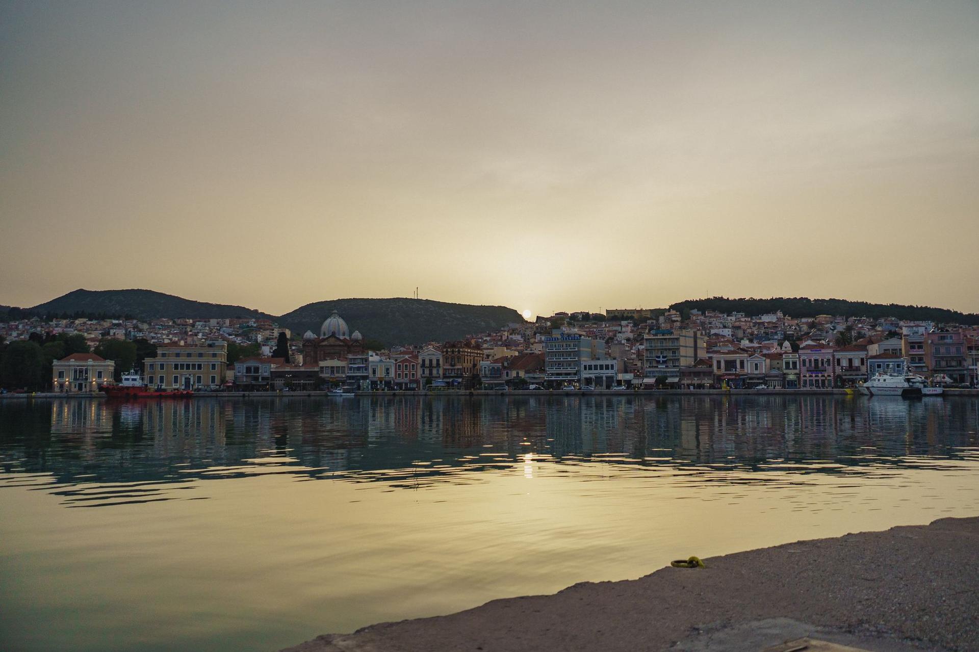 Orașul Mytilini, capitala insulei Lesbos