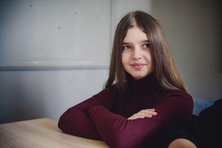 Miruna Panasianu, membru AEC, are doar 15 ani. Foto: Ioana Epure