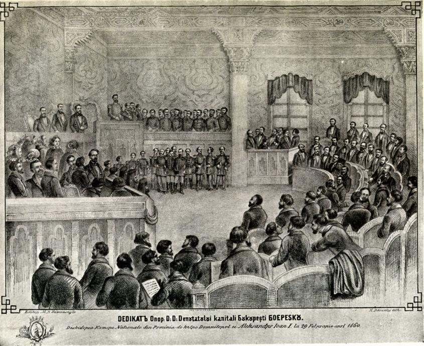 Deschiderea Parlamentului, în februarie 1860.