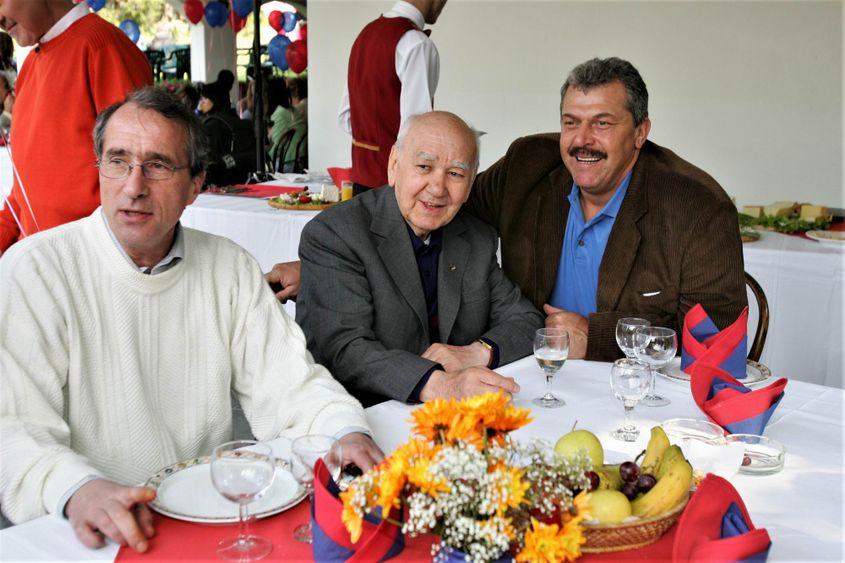 Valentin Ceaușescu și Helmuth Duckadam Foto Lucian Muntean