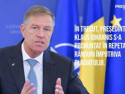 Klaus Iohannis, față cu plagiatul