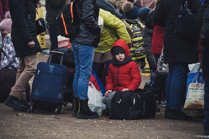 Copil ucrainean refugiat la Palanca, Moldova, martie 2022. Foto: Ioana Epure