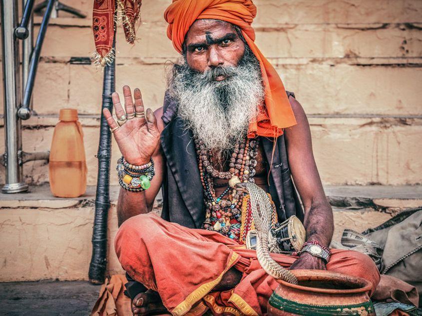 Un sadhu (ascet). Fotografie de Ioana Brănișteanu