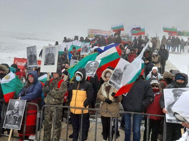 Foto: Manifestație pro-rusă în Bulgaria, 3 martie 2022. Foto: Bedros Halvadjian