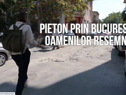 Pieton în Bucureștiul oamenilor resemnați