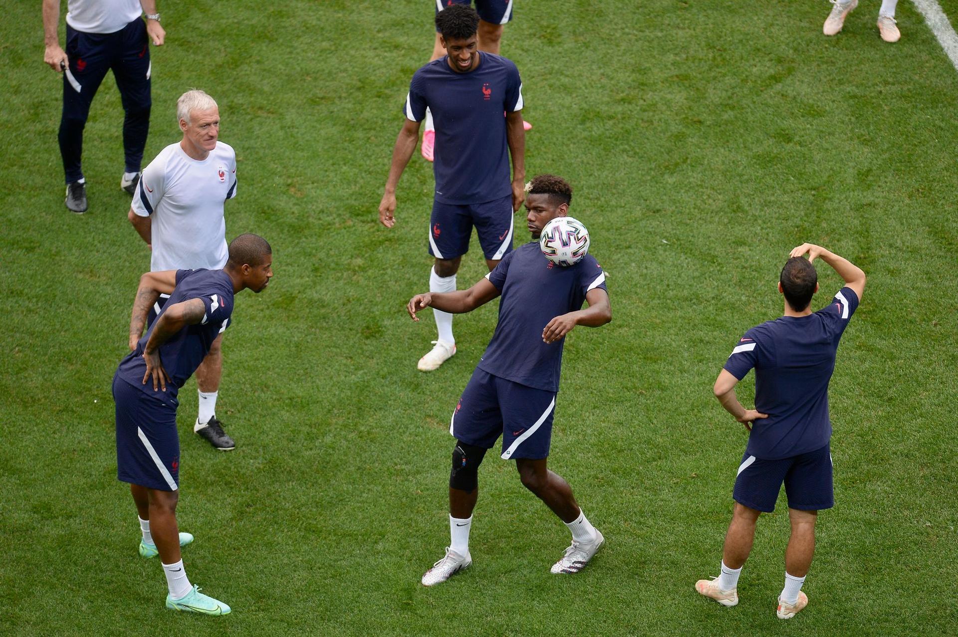 Antrenamentul echipei naționale de fotbal a Franței, înainte de meciul cu Elveția din cadrul Turneului Final al Campionatului European de Fotbal EURO 2020, în București, duminică 27 iunie 2021. Inquam Photos