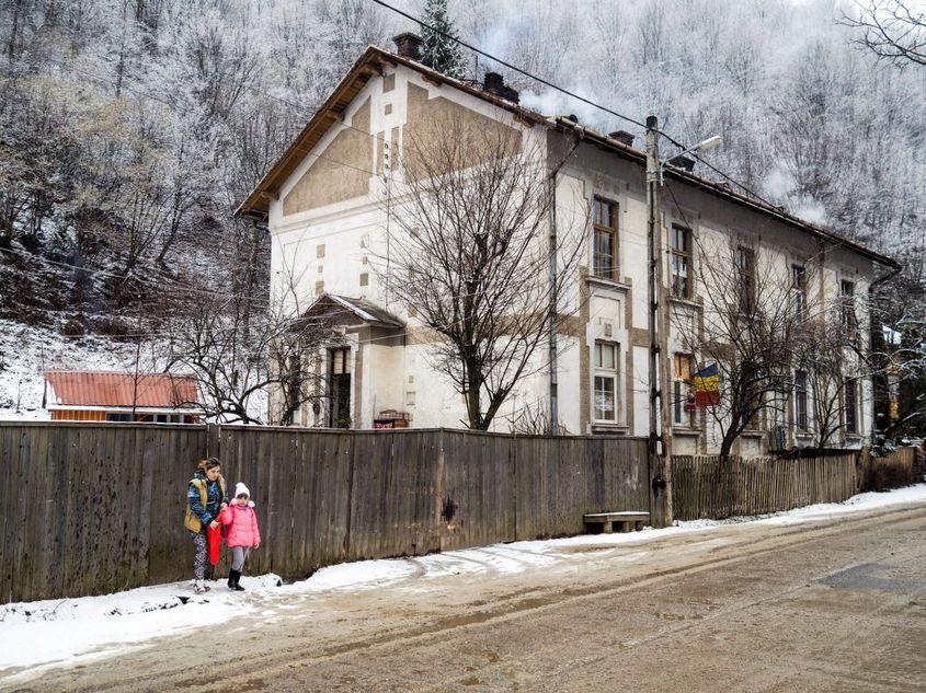 Grădinița din satul Uzina, comuna Gilău. România este din ce în ce mai depopulată. 