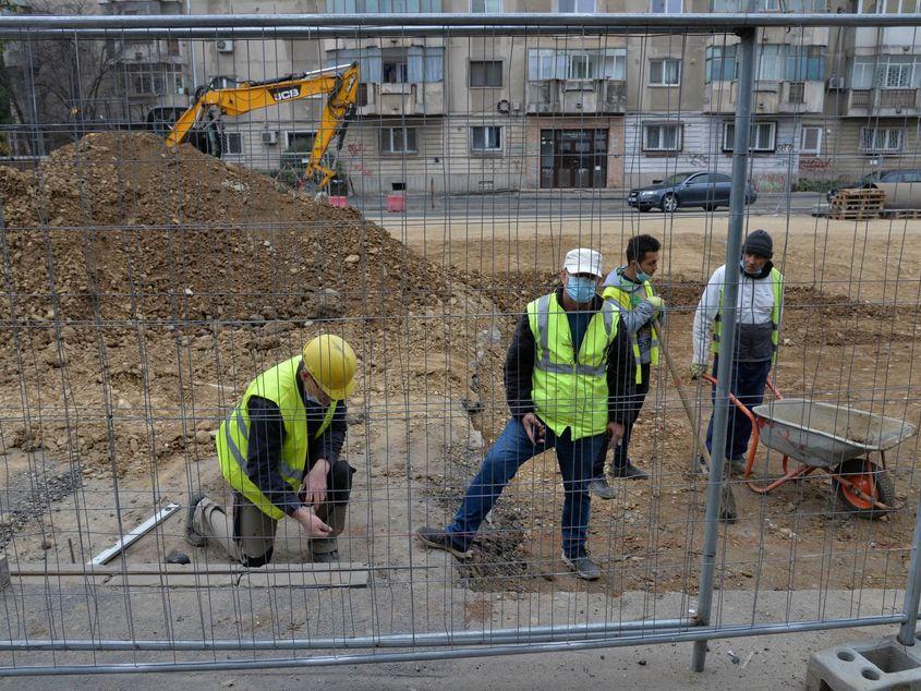 Lucrări de construcție al pasajului Doamna Ghica, sector 2, București. Foto Lucian Muntean