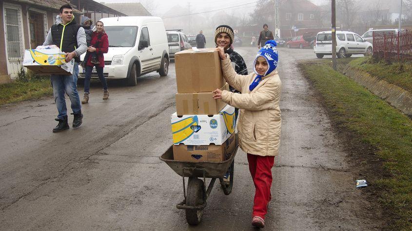 Doi frați din Sânmihaiu de Câmpie. Foto: Voicu Bojan.