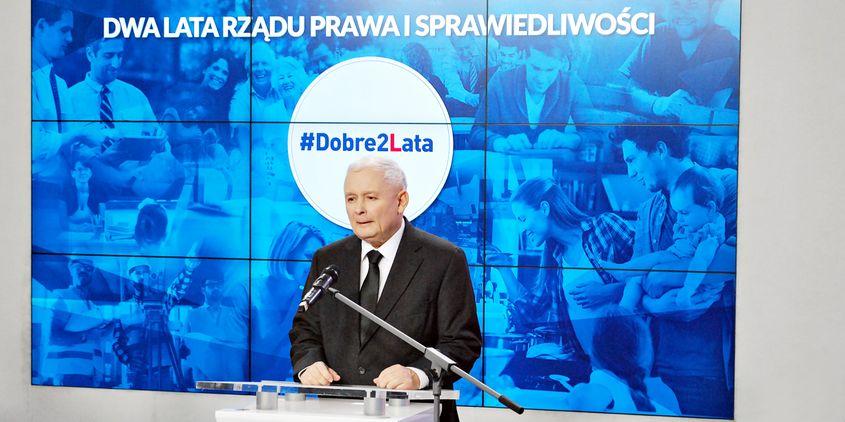 Liderul partidului de guvernământ din Polonia, Lege și Justiție, Jaroslaw Kaczynski © GrandWarszawski | Dreamstime.com

