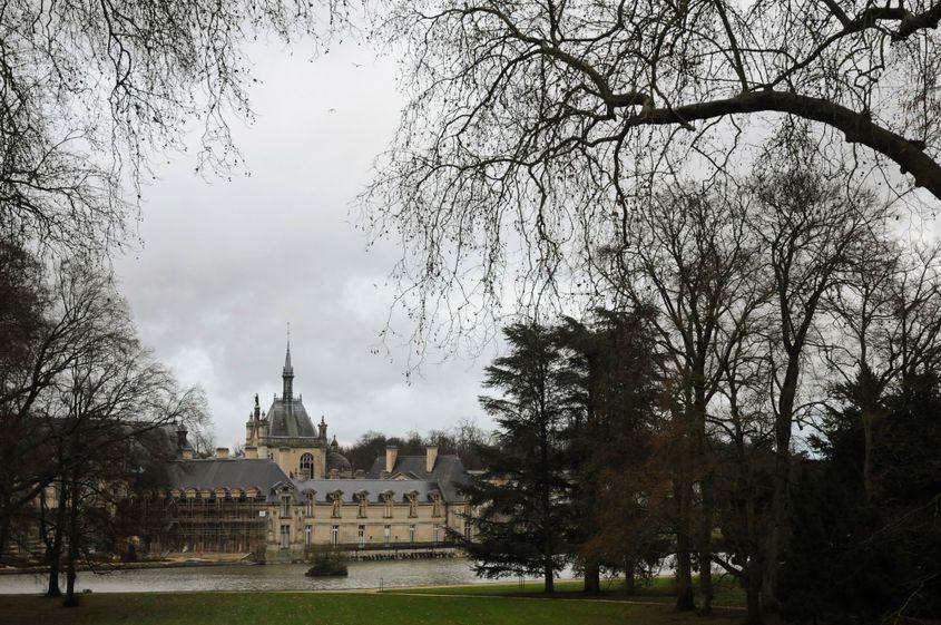 Domeniul de la Chantilly, într-o zi de toamnă.