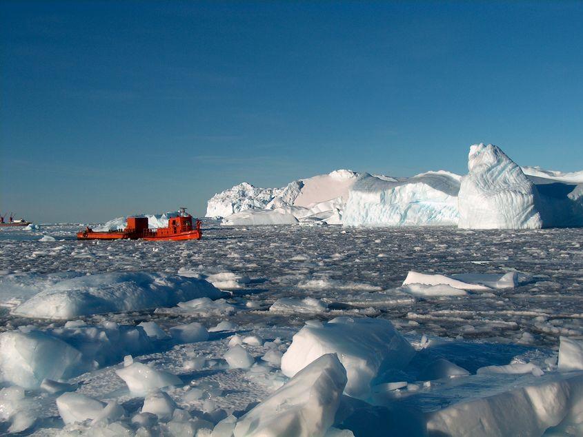 Prin gheţurile Antarcticii. Foto: Arhiva personală Florica Topârceanu