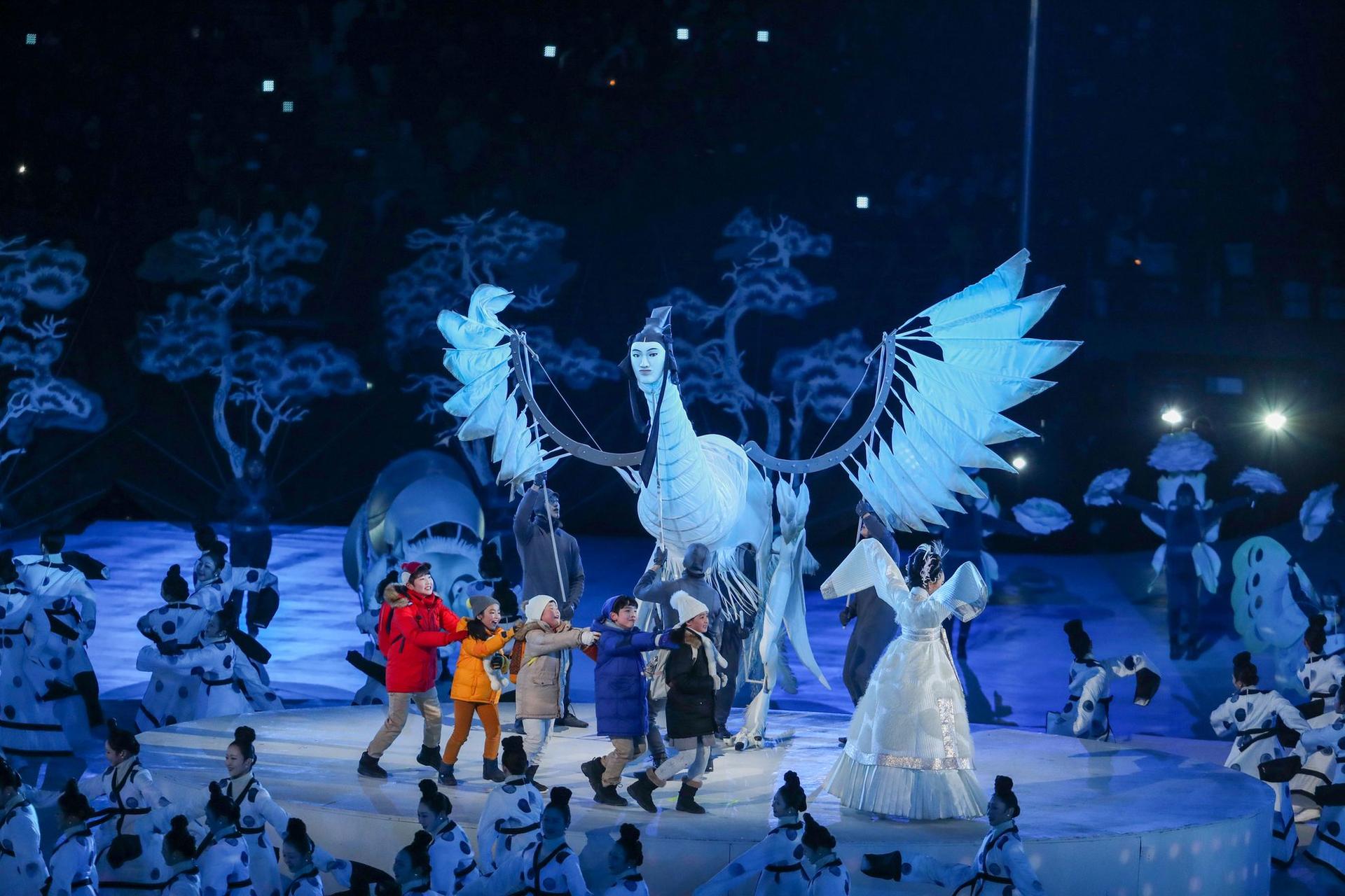 Ceremonia de deschidere a Jocurilor Olimpice de Iarnă din Coreea de Sud, 2018 © Zhukovsky | Dreamstime.com