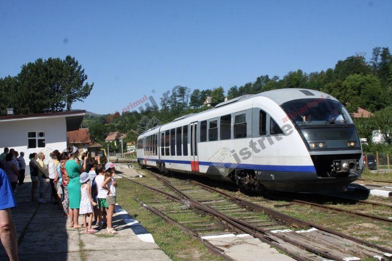 Săgeata Albastră în ziua redeschiderii tronsonului istoric. Sursa foto: Bistrițeanul.ro