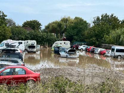 Stațiunile de pe litoral au fost inundate de furtuna puternică de pe 30 august 2024. Foto: PressOne