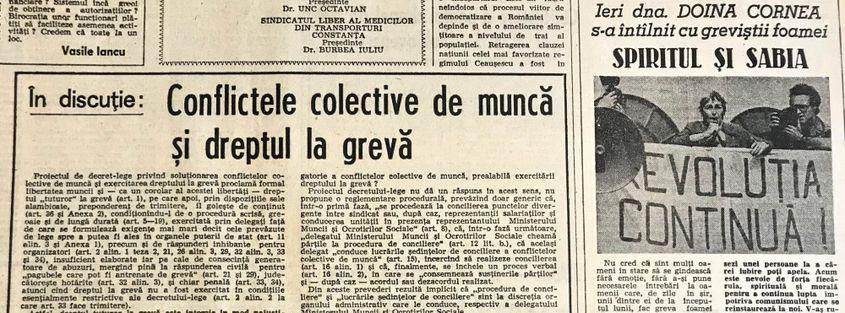 România Liberă, ediția din 25 mai 1990