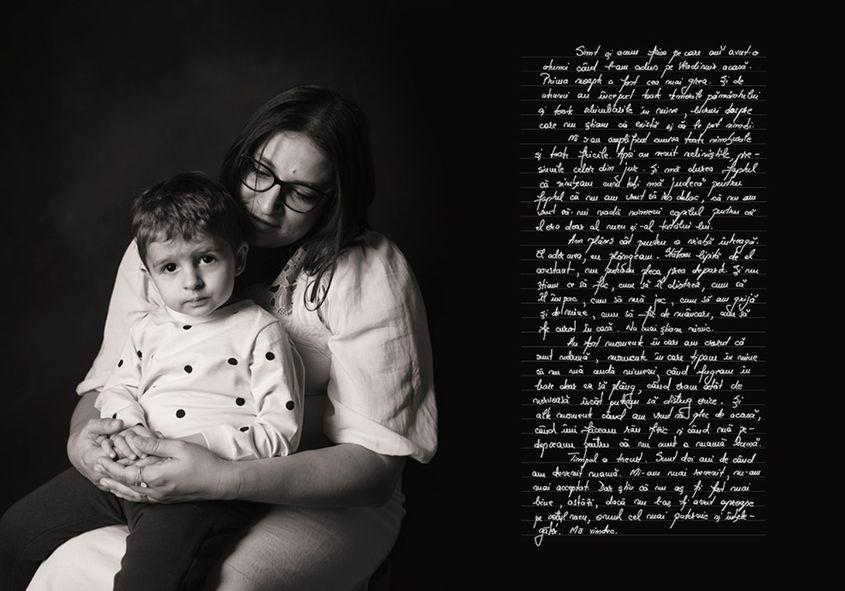 Instantaneu din proiectul fotografic despre depresia postpartum al fotografei Felicia Simion