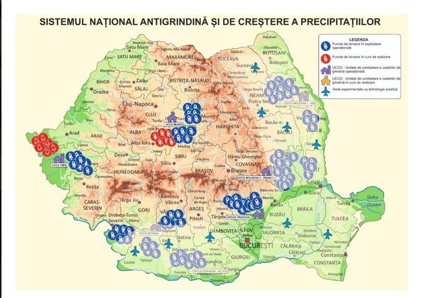 Sistemul Național Antigrindină și de Creștere a Precipitațiilor - Foto: Ministerul Agriculturii și Dezvoltării Rurale